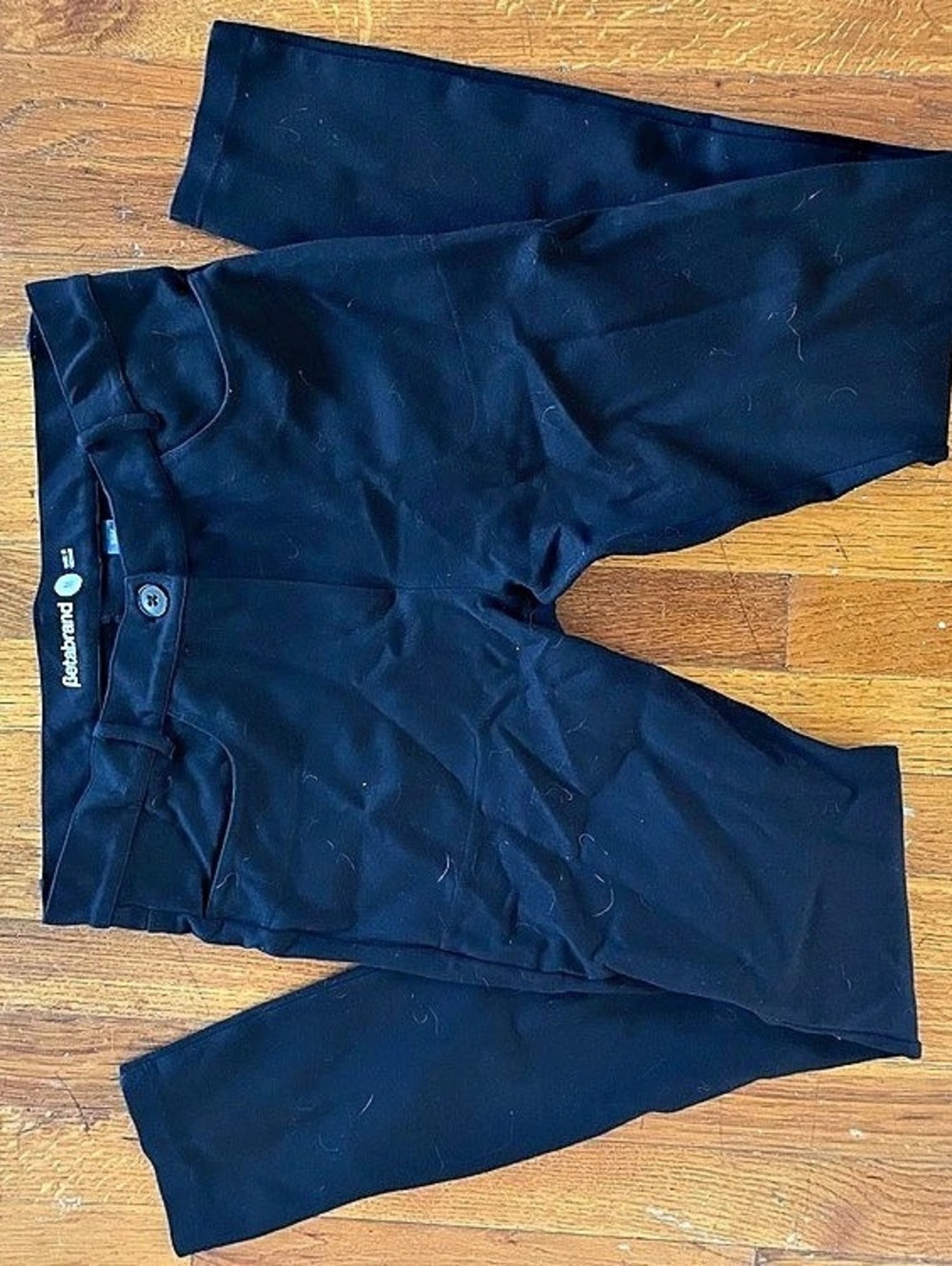 Betabrand Classic Dress Pant Yoga Pant Bootcut Black Trousers Medium